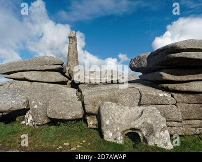 Redruth, Street scene, Miner`s terraces, Cornish mining town, Carn Brea beacon,  , Cornwall, UK, 13th October 2020. . Credit:Robert Taylor/Alamy Live Stock Photo